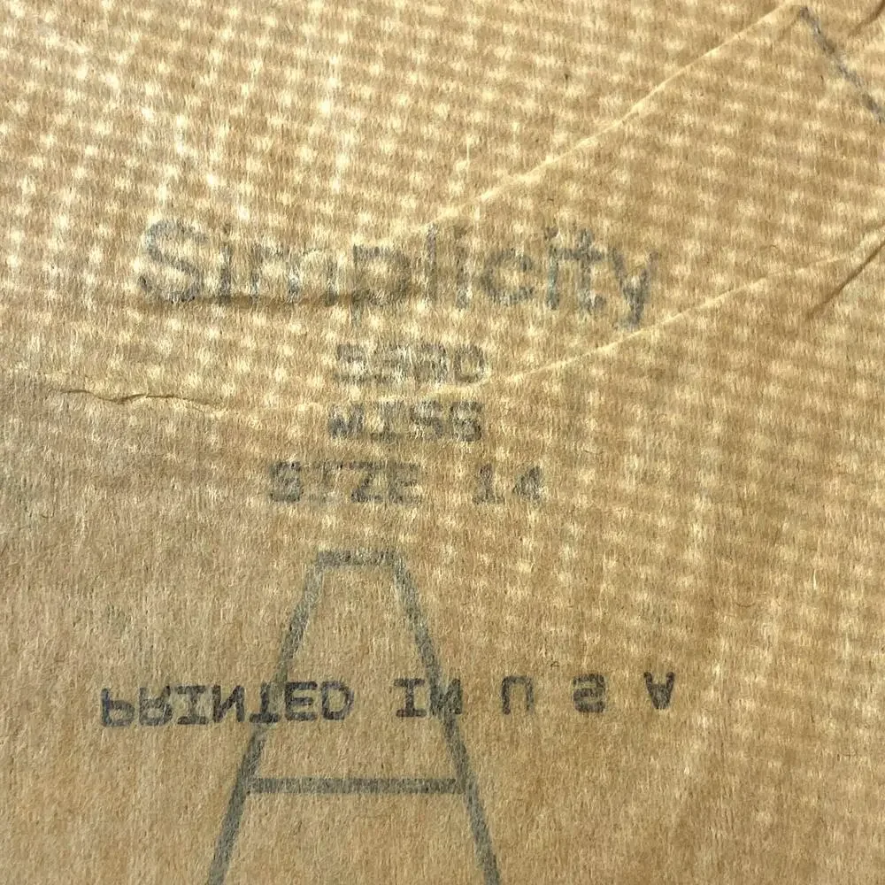 Vtg Top Pattern Miss 14 Simplicity 5380 Tank Comfort Classic Timeless Minimalist